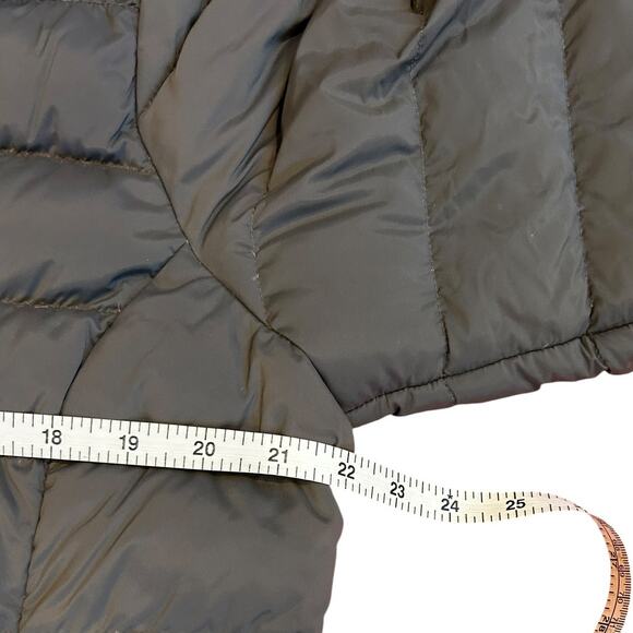 THE NORTH FACE Charcoal Gray Grey 550 Fill Goose Down Puffer Jacket Womens LARGE - Picture 3 of 10